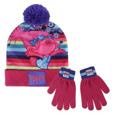 Trolls Poppy Bobble Hat & Gloves Set £8.49